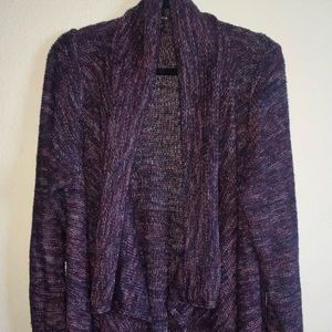 MARLED KNIT DRAPE FRONT CARDIGAN